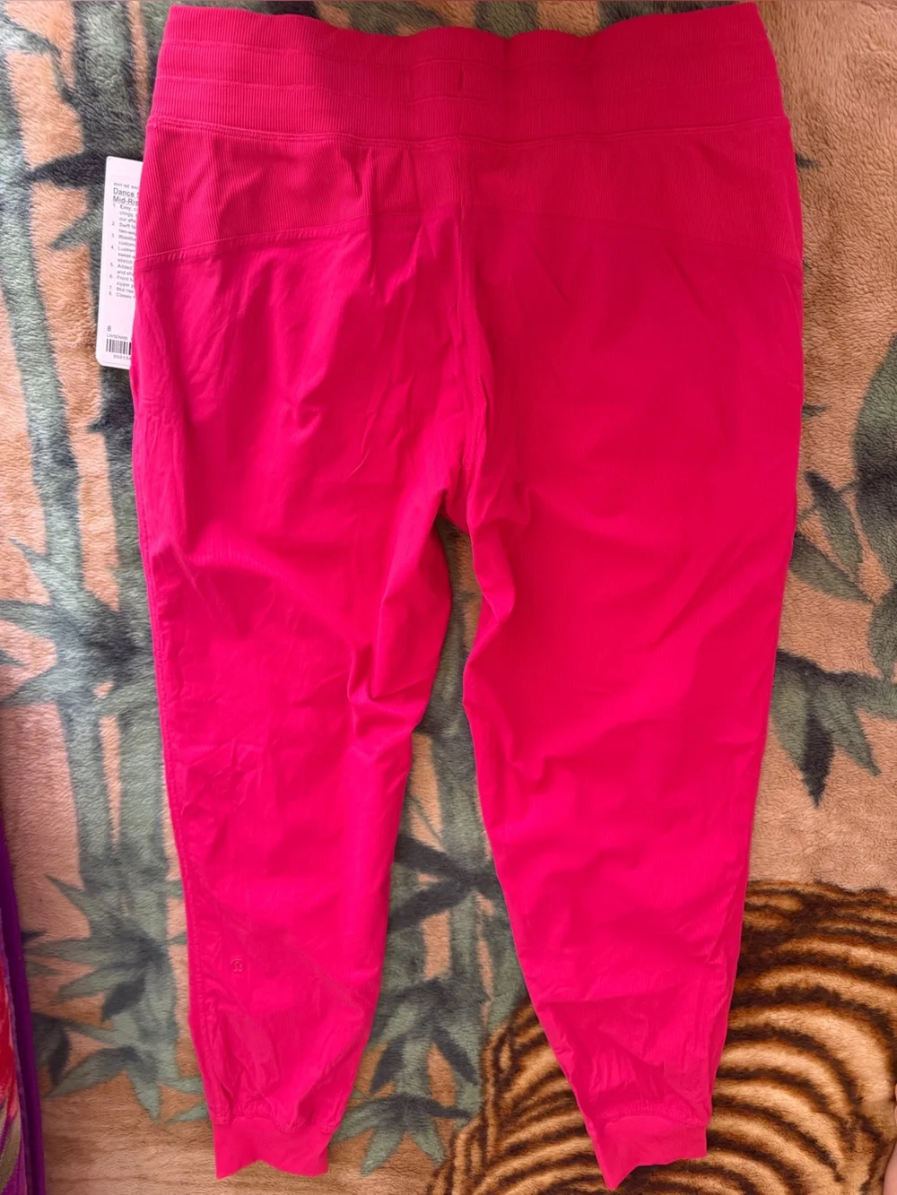 lululemon athletica Hot Pink Ribbed Waist Leggings